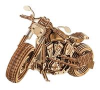 Wood Trick Iron Pony 3D Wooden Puzzles for Adults to Build | [412 Parts] Customizable Motorcycle - Engineering DIY Wooden Model Kit for Adults to Build