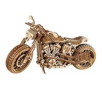 Wood Trick Iron Pony Customizable Motorcycle 3D Wooden Puzzles for Adults to Build - Modular Assembly System - Engineering DIY Models for Adults to Build