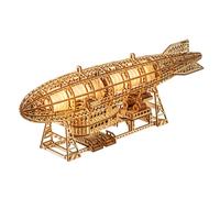 Wood Trick Luminous Zeppelin Dirigible 3D Wooden Puzzle for Adults to Build