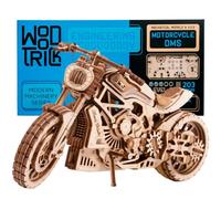 Wood Trick Motorcycle 3D Wooden Puzzles for Adults to Build
