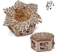 Wood Trick Für Elise Wooden Music Box Kit - Keepsake & Jewelry Box - 3D Wooden Puzzle for Adults and Kids to Build - DIY