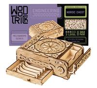 Wood Trick Nordic Chest 3D Wooden Puzzles for Adults to Build