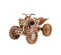 Wood Trick Quad Bike 3D Wooden Puzzles for Adults and Kids - Rides up to 30 ft - Wooden Model Car Kits to Build
