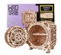 Wood Trick Safe Locker Puzzle Box 3D Wooden Puzzles for Adults to Build | [259 Parts] Combination Lock Puzzle Box - Engineering DIY Wooden Model Kit for Adults to Build