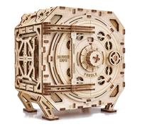 Wood Trick Safe Wooden Model Kit for Adults and Kids to Build - DIY Locker Puzzle Box with Combination - Mechanical - Store Your Precious Items - Heavy Duty Design - 3D Wooden Puzzle