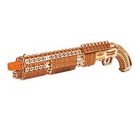 Wood Trick Shotgun 3D Wooden Puzzles for Adults to Build | [390 Parts] Detailed Construction - Engineering DIY Wooden Model Kit for Adults to Build