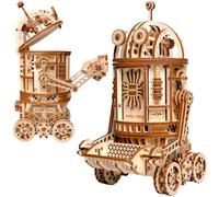 Wood Trick Space Junk Robot 3D Wooden Puzzles for Adults to Build | [358 Parts] Rides up to 4 m - Engineering DIY Wooden Model Kit for Adults to Build
