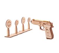 Wood Trick Wooden Scale Model Kit Shotgun Kids Children Art Model Making Set