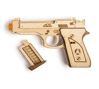 Wood Trick Wooden Scale Model Kit Shotgun Kids Children Art Model Making Set