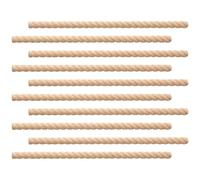 Wood Trim, 10-Piece Unfinished Decorative Molding, Wooden Craft Supplies for Frame Decoration, Cabinet, Wardrobe, Dresser, Mirror, Shelves, Projects