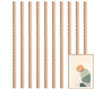 Wood Trim Molding - 15.75 Inch Decorative Frame, 10 Pieces Unfinished Edging, 3D Ornament Supplies, Mirror Border | Paneling Shelves Furniture Mantel Board Project Window Wardrobe Vanity
