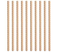 Wood Trim Molding - 15.75 Inch Decorative Frame, 10 Pieces Unfinished Edging, 3D Ornament Supplies, Mirror Border | Paneling Shelves Furniture Mantel Board Project Window Wardrobe Vanity