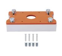 Wood Trimmer Router Base 2 in 1 Aluminum Alloy Slotting Bracket for Woodworking Chamfering Grooving Planing Wood Edges Inner Diameter 65mm Board Thickness 0 5cm