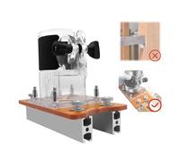 Wood Trimmer Router Base Tool, 2 in 1 Compact Wood Palm Routers for Inside Diameter 65mm Base Router Slotting Bracket Slotted Base and Fastening Bracket for Carbinet Closet Furniture