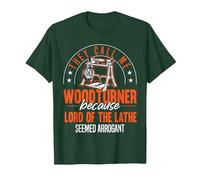 Wood Turner Carpenter Wood Turner T-Shirt, Men, Dark Green, Medium