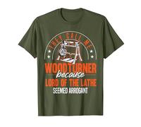 Wood Turner Carpenter Wood Turner T-Shirt, Men, Olive Green, X-Large