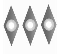 Wood Turning Chisel Carbide Cutter Ci4 Diamond with Sharp Point Tungsten Carbide Tips for Rockler Mini Turning Tool D1 Penn State Industries Carbide Magic Detailer Easy Detailers, 3Pcs