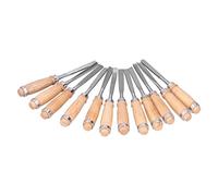 Wood Turning Chisels, 12Pcs Wood Turning Chisels Set, High Speed Steel Material, 8in Long, Easy to Carry, for Woodworking Carving, Wood Chisels