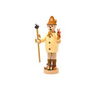 Wood Turning Friedbert Uhlig Incense Smoker No. 059 Zone Man 25 cm High, Made from Regional Wood Turned Real Handmade from the Ore Mountains, Christmas, Wood Art, Real Wood