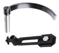 Wood Turning Lathe Turning Tool Rest,8.3in Turning Lathes Round Bar Tool Rest Set Steel Tool Holder with Cast Iron Knife Holder Base, Column Diameter 16MM/25MM(Column Length 120mm)