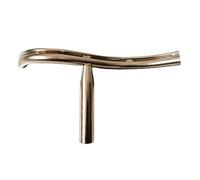Wood Turning Lathe Turning Tool Rest,Woodworking DIY Lathe Turning Stainless Steel Large S-Curved Special-Shaped Tool Holder Column Diameter 25mm
