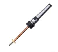 Wood Turning Mandrel Kit Adjustable Pen Making Lathe Tool Set Polished Steel Shaft Holder for Woodworking Accurate Crafting Projects(Taper handle)