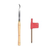 Wood Turning Tool Carbide Insert Cutter, Rougher Finisher Swan Neck Hollowing Tool for Woodworking Lathe 1set(12 * 31 * 12 * 495MM)