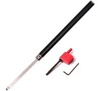 Wood Turning Tool Set Carbide Tipped Lathe Chisel Finisher Tools Bar with Ci3 12mm Round Carbide Insert Cutter for Wood Hobbyist or DIY or Carpenter