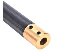 Wood Turning Tool Set, Carbide Tipped Swan Neck Hollowing Tool with Round Hole Handle for Wood Lathe Turning Alloy Brass Black 14.4in 1 Pc