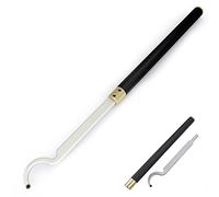 Wood Turning Tools, Carbide Tipped Hollowing Chisel Set for Wood Lathe, Bended Lathe Cutter for Hobbyists and DIY Carpenters