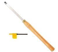 Wood Turning Tools Rougher Carbide Tipped Lathe Chisel Tool Bar 18.5 Inches with 14mm Straigt Edge Square Carbide Insert for Wood Hobbyist or DIY or Carpenter