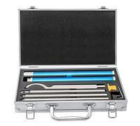Wood Turning Tools Set - Carbide Tipped Lathe Chisels with Aluminum Carry Case for Roughing and Shaping