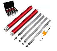 Wood Turning Tools Set for Lathe 4 Pcs Set, Carbide Tipped Lathe Tool Set with Diamond Shape,Round,Square Cutters Replaceable Turning Lathe Chisels