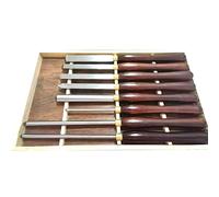 Wood Turning Tools, Woodworking 8 Pcs Lathe Chisel with Blade Hardwood Handles, Wooden Case,High Speed Steel Gouge Set for Beginners to Intermediate Artisans
