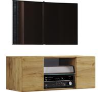 Wood TV Wall Lowboard Fernseh Jusa 115 40x115x36 - VCM