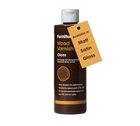 Wood Varnish - 500ml - Fast Drying, Clear Varnish - Low Odour, Water-Based - Protects Interior Wood from Scratches and Stains - Gloss