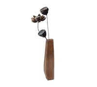 Wood Vases for Decor,Wooden Tall Rustic Vase - Home Decoration Table Ornament for Centerpieces Workplace Desk Bookshelf Indoor Outdoor Dining Bathroom Shelves Patio Living Room Hallway Bedroom
