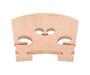 Wood Violin Bridge Compatible with 4/4 3/4 1/2 1/4 1/8 1/10 1/16 Violins for Restoring Proper Arching and String Contact Geometry (4/4 size)