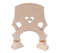 Wood Violin Bridge, Full Size Maple Wood Violin Bridge Part Accessory for Violins Adjustable Brass Screw Double Bass Bridge(1/2)