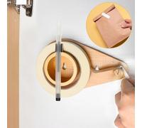 Wood Wall Mounted Masking Master Tape Dispenser 1 Inch Kitchen Tape Painters Tape Dispenser Freezer Tape Masking Tape Holder Tape Dispenser for Home Organize Offices Restaurant Meal Garages