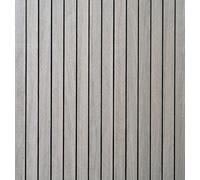 Wood Wall Panels,40 x 300 cm Grey Self Adhesive Wood Grain Slat 3D Wall Panel Soundproof Wall Panel Vinyl Roll Self Adhesive Foam Wooden Slat Wallpaper for TV Background Bedroom Living Room