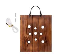 Wood Wall Planter, Staghorn Fern Hangable, 11.81x9.65x0.91in Mounting Plate, Easy to Install, Rustic Wood Design for Air Plants, Kitchen, Living Room, Hallway, Entryway, Porch, Patio, Bedroom