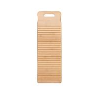 Wood Washboard Thickened Hand Percussion Washing Board for Home Laundry Clothes Practical Wooden Washboard with Round Handle 60x20cm