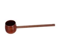 Wood Water Scoop Long Handle Brown Retro Kitchen Ladle