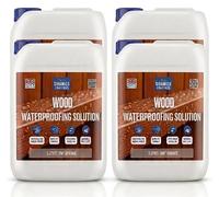 Wood Waterproofing Solution I 5 litres I Clear Invisable Finish for Wood Preserving of Fences, Decking, Sheds and Furniture (Four (4 x 5L))