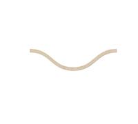 Wood Wave Trim Edge Decorative 20pcs Unfinished Wooden Cornice Shaped Wall Molding Wood Trim Stripe Chair Rail Decor(Size B)