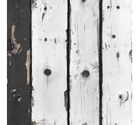 Wood White Peel and Stick Wallpaper 3D Printed Antique Three-Dimensional for Boys Girls Teen Bedroom Living Room Kitchen Removable Decor Wall Mural Paper 17.3"x197"