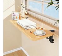 Wood Window Sill Extender for Plants Pots, Indoor Kitchen Window Ledge Extender Plate, Space-Saving Fold Down Desk Countertop Extension Board(Wood,40x20cm/15.7x7.9in)