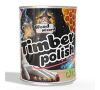 Wood Wizard - Clear Beeswax Polish - British Beeswax - 500ml - Natural Beeswax - All Wood Types and Colours - Wood Furniture Wax to Protect & Enchant Any Wooden