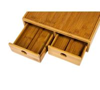 Wood Wooden 2 drawer 40 coffee pod holder drawer Coffee maker stand kitchen Tea Coffee storage organiser Standar Pod Size Compatible